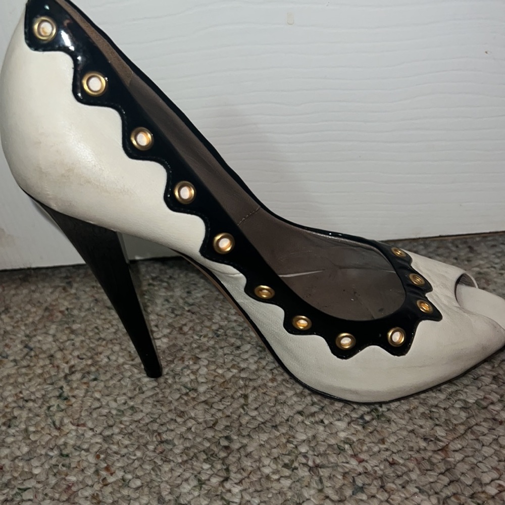 Versace Peep-Toe Pumps - Picture 7 of 11